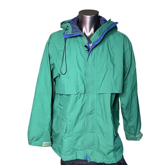 Vintage Eddie Bauer Vented Jacket Hooded Windbraker Hood Outdoor Coat XL u